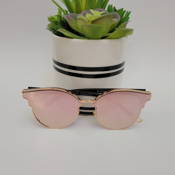 MERRYS Women Cat Eye Sunglasses Classic Brand Designer Semi Rimless Sunglasses - Picture 1 of 15